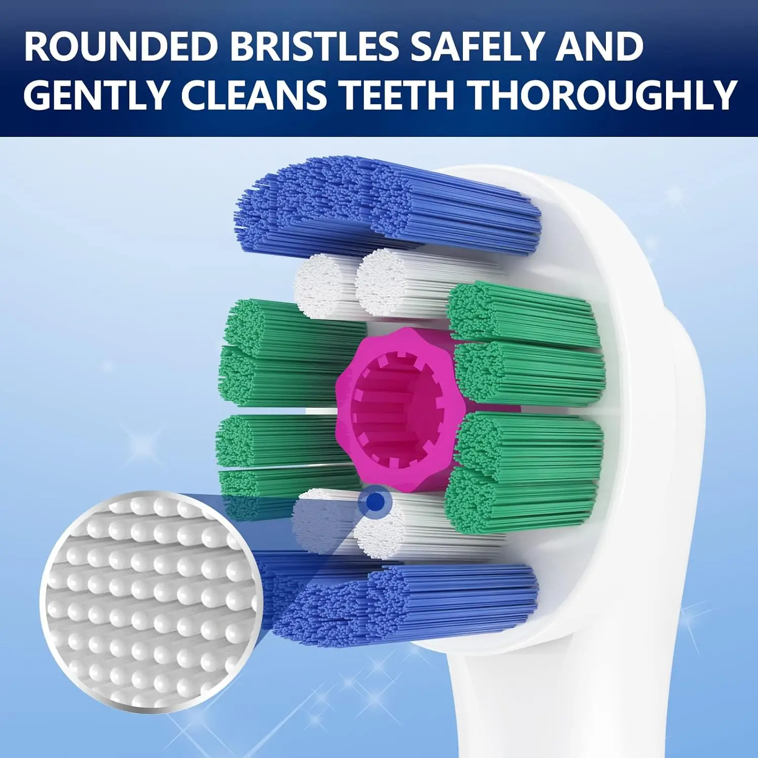 Насадки сменные для электрической зубной щетки Braun Oral B 3D (art.: 3920c5931a4a4) - 3920c5931a4a4