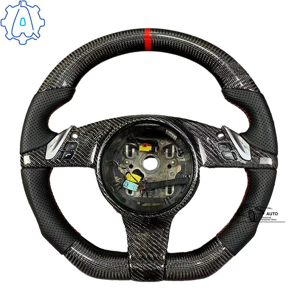 

For Porsche Cayenne Paramera carbon fiber perforated steering wheel