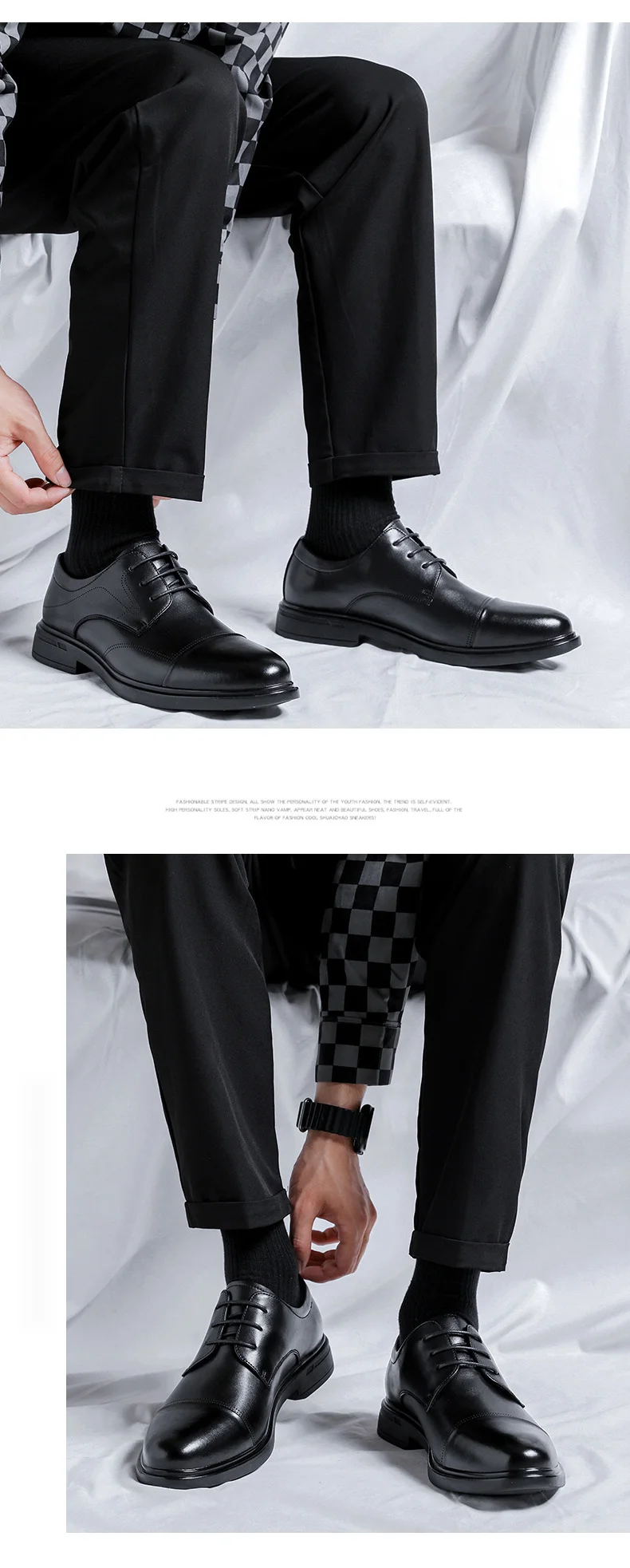 Scarpe da uomo piccole in pelle, comode, da lavoro, casual, formali, in pelle bovina, nere, singole, da sposo, da sposa_voghion.com