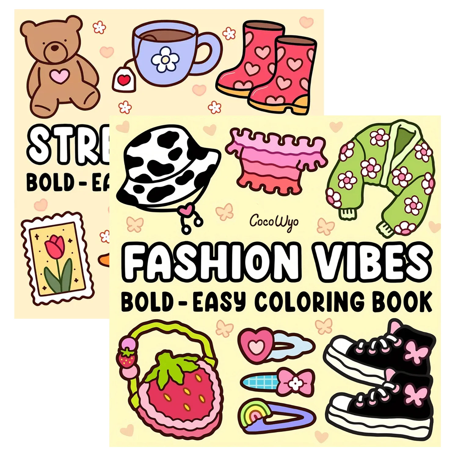 1/2/12Pcs coloring books, Glow cosmetics and Spooky cutie，Glow in the Dark Cosmetics Coloring Book -  Easy Adult Relaxation 3