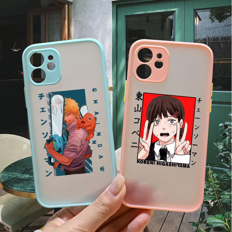 Fashion Manga Chainsaw Man Anime Phone Case For Iphone 6 6s 7 8plus 11