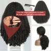 Afro Kinky Straight V Part Wigs with Bouncy Curls Short Synthetic Glueless Wigs for Black Women No Leave Out Clip in Half Wigs 3