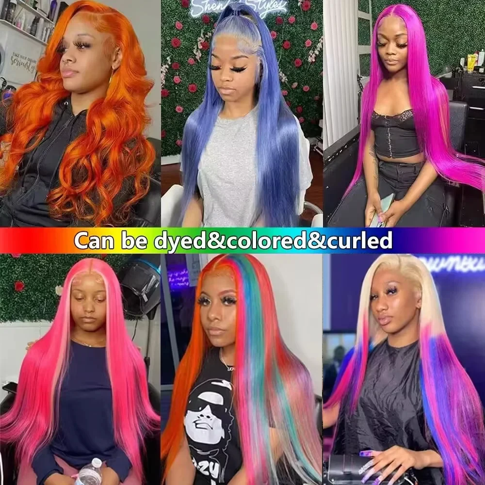 613 Blonde Human Hair Wig 4x4 Transparent Lace Front 250% Density Pre Plucked Natural Hairline Straight Blonde Lace Frontal Wig 4