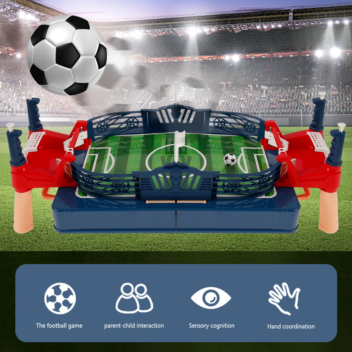 Mini futebol de mesa, jogo de futebol de mesa com 2 bolas de futebol, jogo  de futebol interativo de festa de 2 jogadores, presente para crianças,  adultos, promover amizade e relacionamento pai-filho