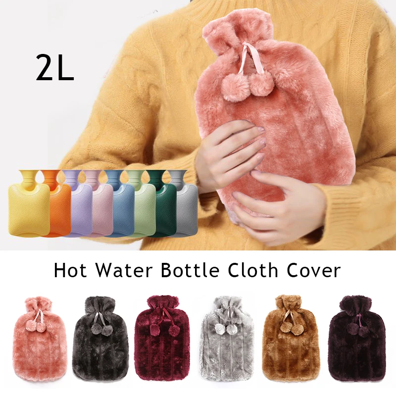 WinterFauxFurHotwaterbottleclothcoverRubberWarmChildrens2