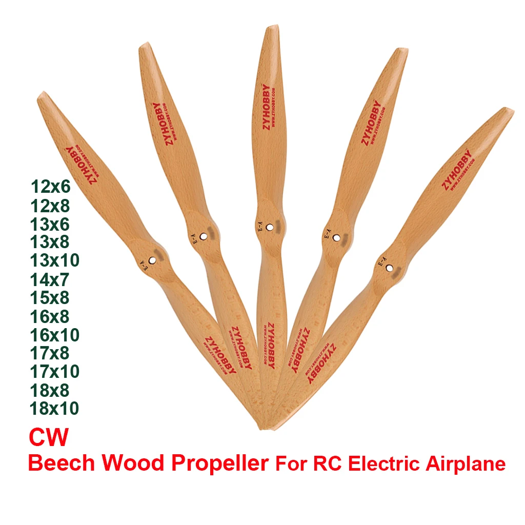 1pcs-fixed-wing-beech-wood-propeller-cw-2-blade-paddle-for-rc-airplane
