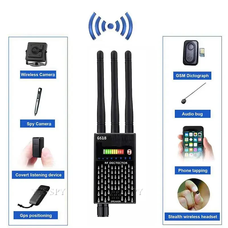 Anti Hidden Camera Detector Hacking Spying Gadgets Finder Tools RF Signal GPS Tracker Espion Kamera Dedekt&ouml;r Security Protection