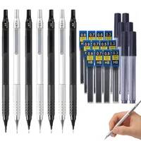 Low Center of Gravity Metal Mechanical Pencil Set 0.3-2.0mm Lead Refill Automatic Pencil Art Sketch Painting Writing Stationery 1