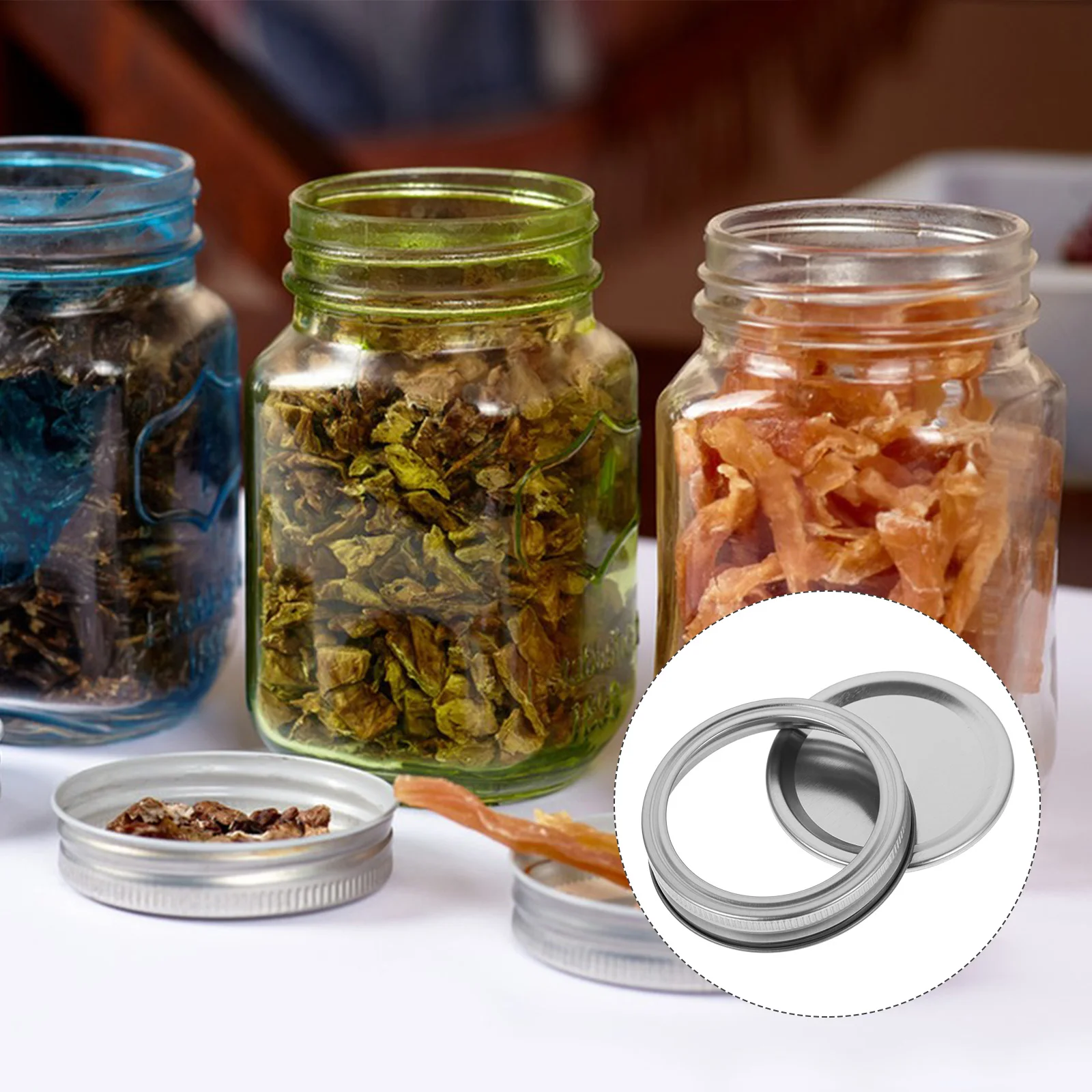 

12 Set of Canning Lids with Rings Mason Can Lids Mason Covers Mason Jar Sealing Lid Set