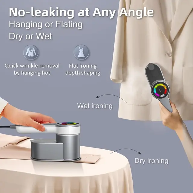 Nuova macchina da stiro a vapore intelligente Vaporizzatori da viaggio portatili per vestiti LCD Diplay Screenc Mini ferro da stiro a vapore portatile 4
