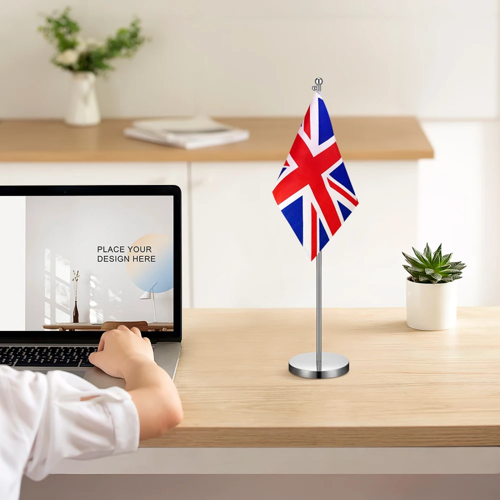 Description Picture 6 of itemFlag Stand Stainless Steel Office Desk Flag Holder Wear-Resistant National Flag Fixing Base Meeting Telescopic Flag Pole Decor