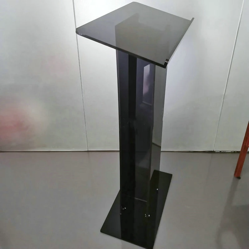 Acrylic plexiglass conference podium podium black acrylic school podium