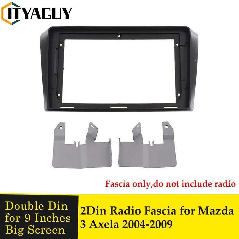 

9-дюймовая радиопанель для MAZDA 3 AXELA 2004-2009 2 Din, стерео, автомобильная аудиопанель, установка приборной панели, комплект отделки, рамка GPS, DVD, ободок
