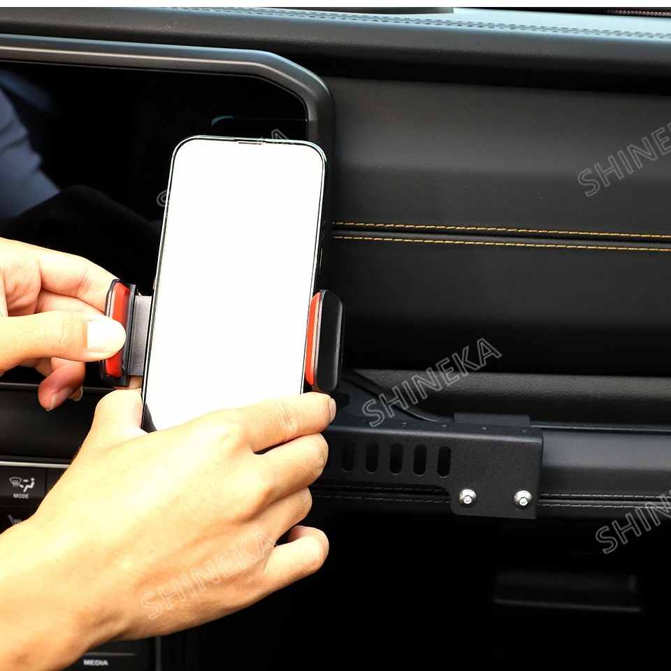 SHINEKA Co-Pilot-Griff-Telefonhalter GPS-Halterung für Jeep Wrangler JL Gladiator JT 2024 Up Auto-Innenzubehör – Detail 18