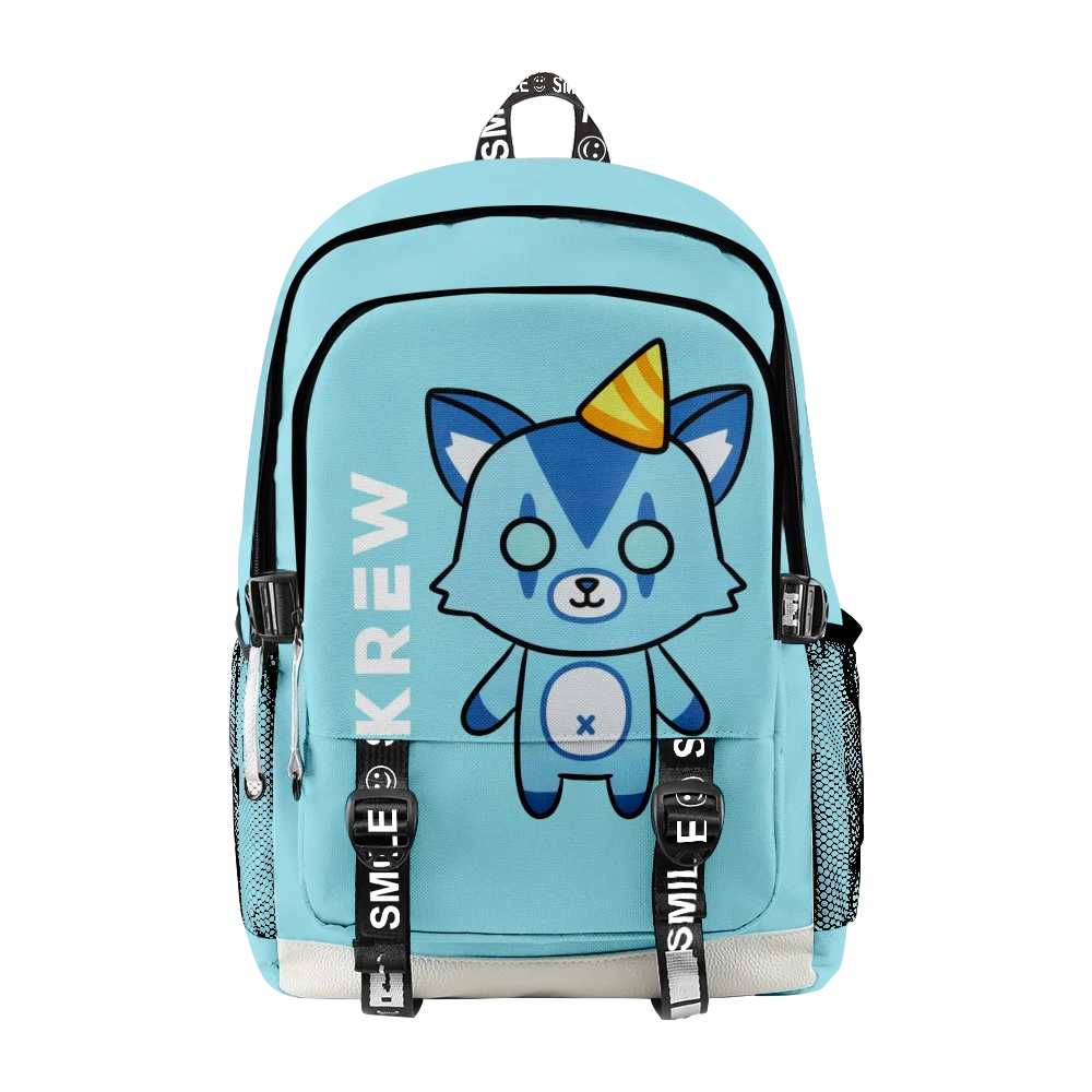 

ItsFunneh Krew District Merch Backpack 2023 Casual Style School Bag Women Knapsack Men Girls Boys Unisex Bag Bookbag