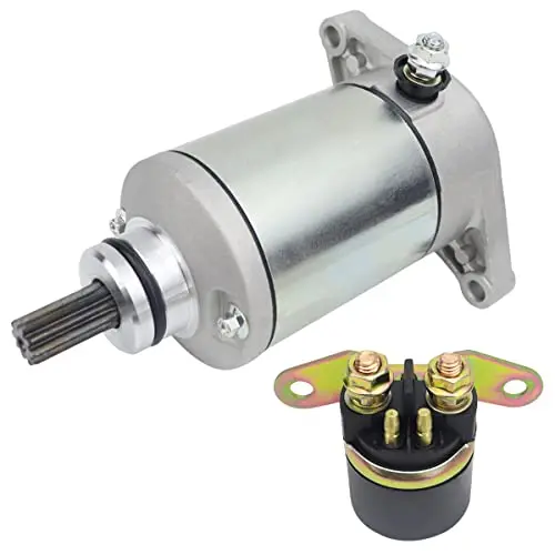 Starter & Relay For Suzuki QuadRunner 250 8702 KingQuad 300 250 For