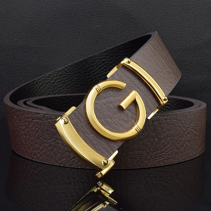 2023 New Designer Belts Men High Quality Fashion G Letter Luxury Famous  Brand Genuine Leather Belt Men Exquisite Ceinture Homme