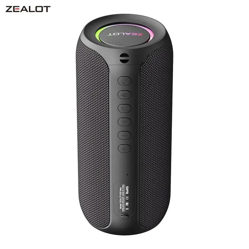 ZEALOT S32MAX Portable Bluetooth Speaker 20W IPX5 Waterproof Powerful Sound Box Outdoor Stereo Bass Music Track Speaker