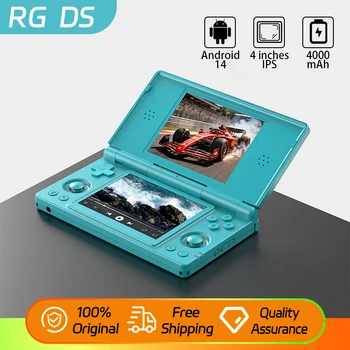 Nuova Console di Gioco Portatile Anbernic RG DS, Schermo IPS da 4 Pollici, Doppio Display, Android, Batteria da 4000mAh, Lettore di Videogiochi Pieghevole