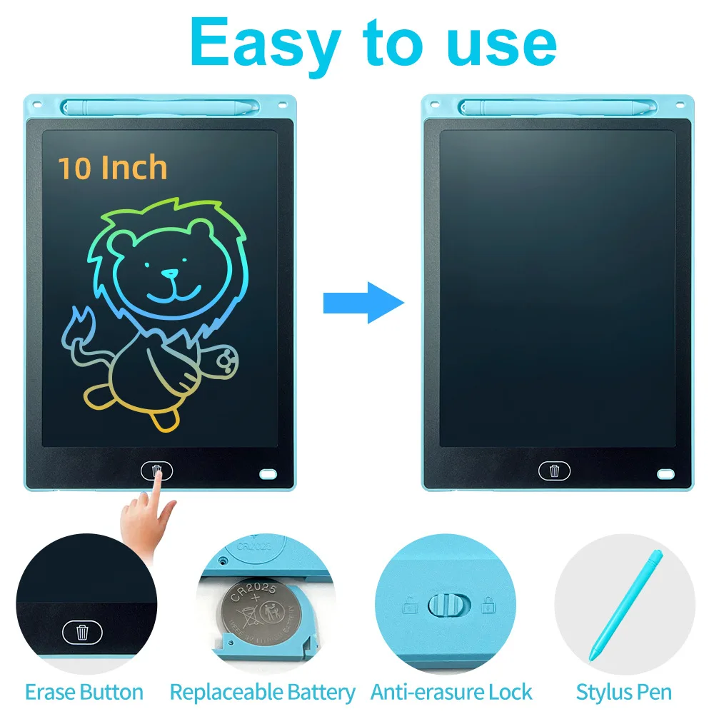 LCD Writing Tablet Drawing Board 8.5/10/12/inch Kids Graffiti Sketchpad Toys Handwriting Blackboard Drawing Board Kid Toy Gift