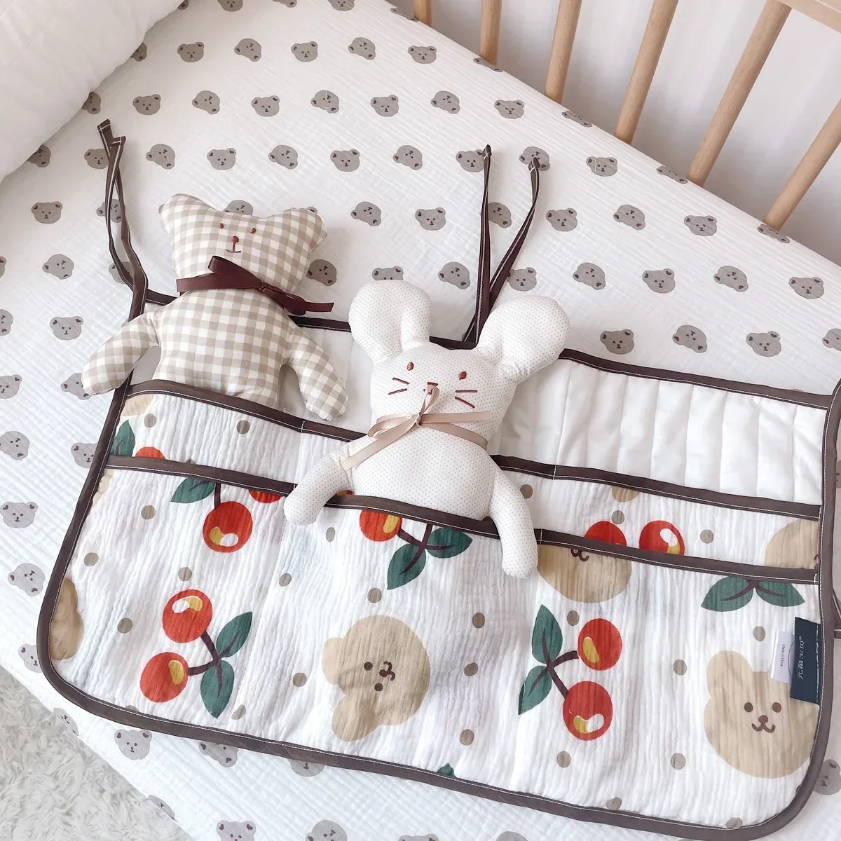 القطن الوليد سرير المنظم لعب سرير بيبي أكياس تخزين...