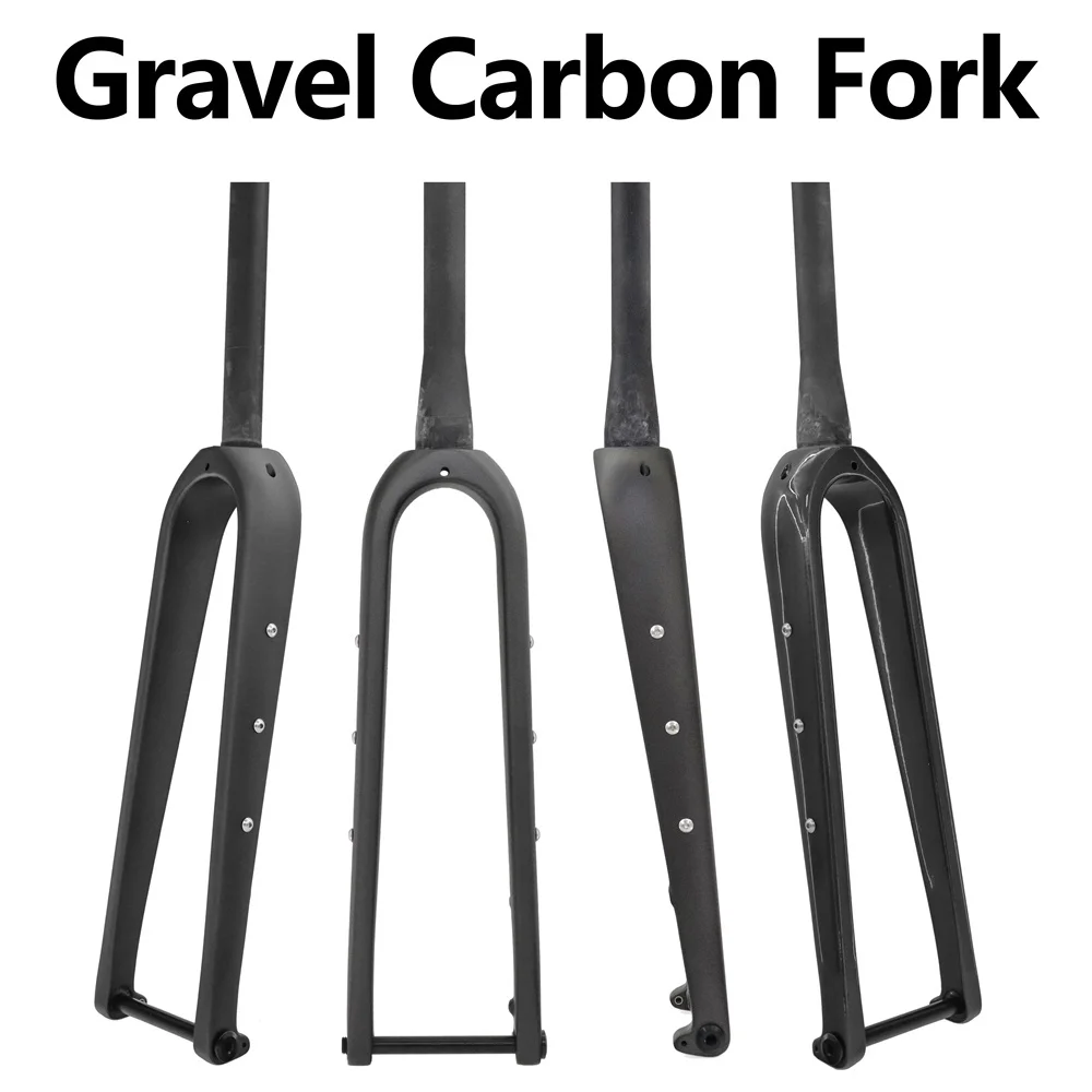 Fourche Avant Carbone Vélo – Cyclocross/gravel – 700C, Pivot Conique – Rigide – Neuve