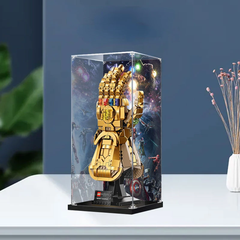 

19 x 16 x 36cm 2mm 3mm Thick Acrylic Display Case for LEGO 76191 Dust-Proof Transparent Clear Display Box Showcase Only Box