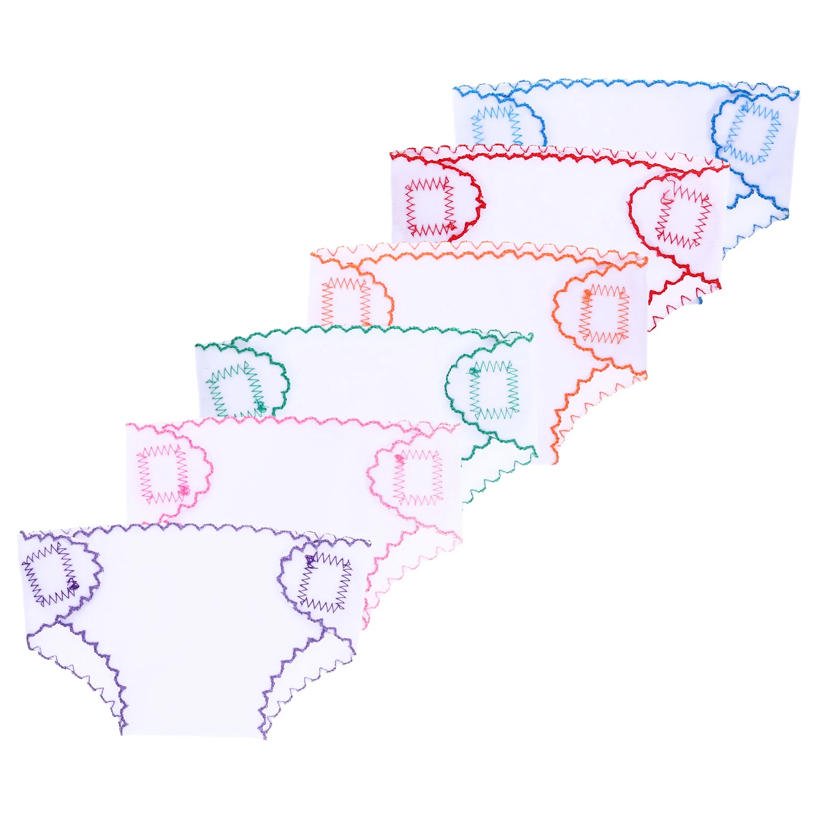 6 Pcs Cloth Diapers For Reusable Nappy Babydoll Clothes Accessories Toddler Girl Dress Up Set