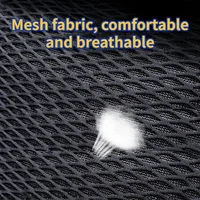 Leather Knitted Car Pillows Headrest Neck Rest Cushion Head Support Seat Accessories Auto Black Safety Pillow Universal Decor 3