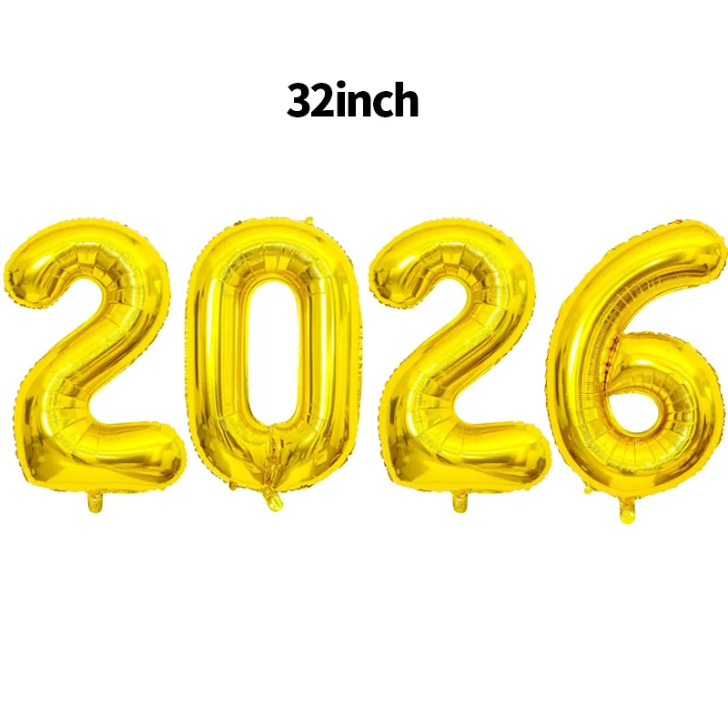 Kit Decorativo Nochevieja 2026 | 52 Piezas Para Fiesta De Año Nuevo | Pancartas, Globos De Aluminio, Sombrero Y Accesorios Para Fotos | Perfecto Para Fiestas, Bares Y Celebraciones