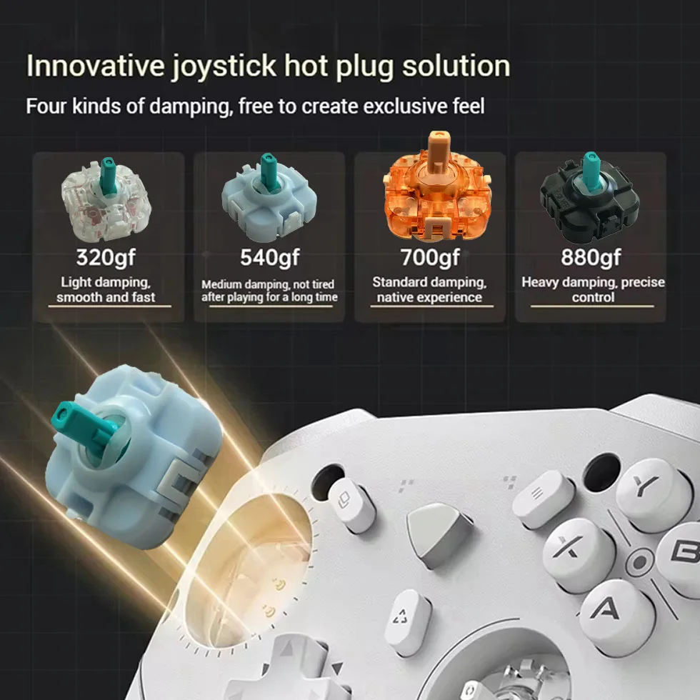TMR FOR Mechanic Hall Hot Swap Joystick JH20 Multiple Tactile Options Compatible G6Pro G5Pro V2 Game Controller 2PCS
