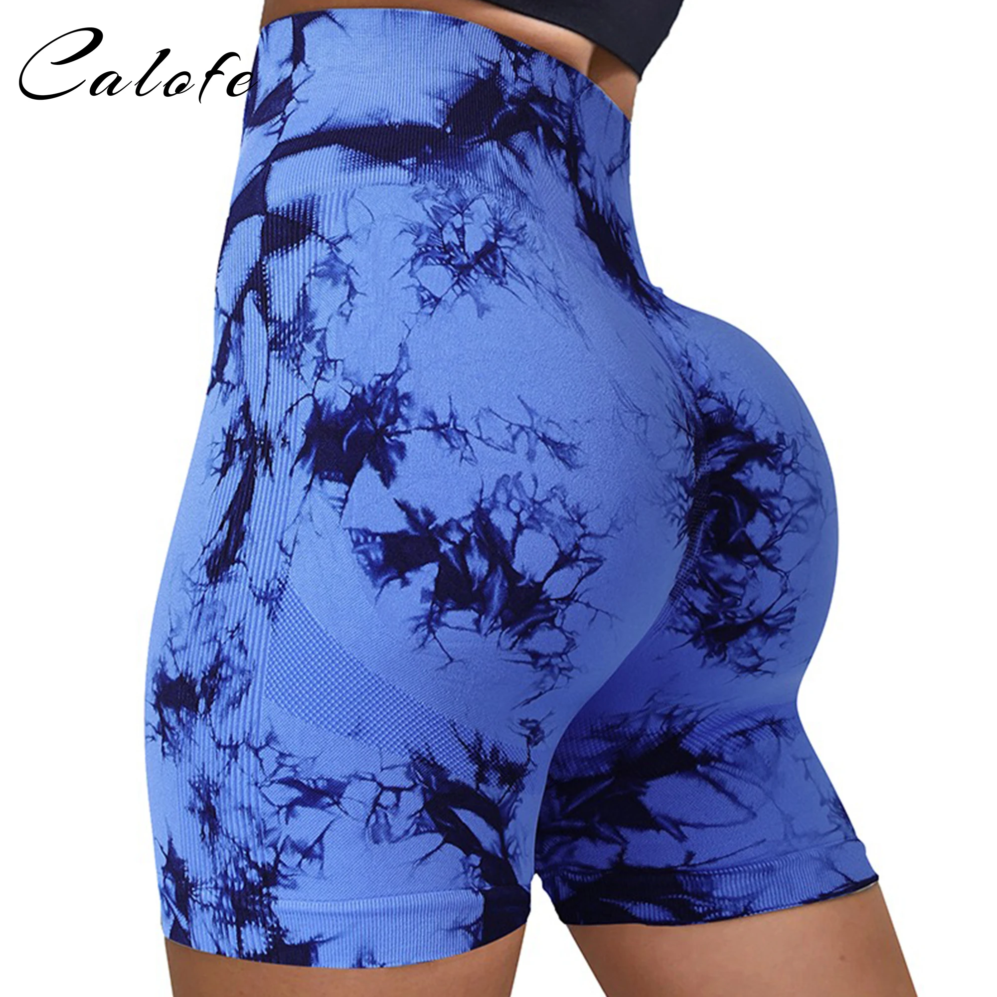 New Tie Dye Seamless Sports Shorts Women Gym Shorts Women Leggings Gym