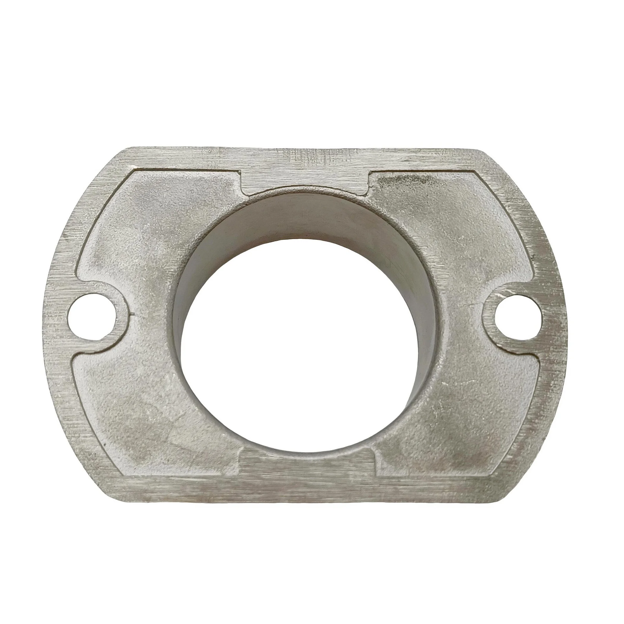Stainless Steel 316 Satin Polished Oblong Flange Handrail Base Flange for 50.8 mm Railing