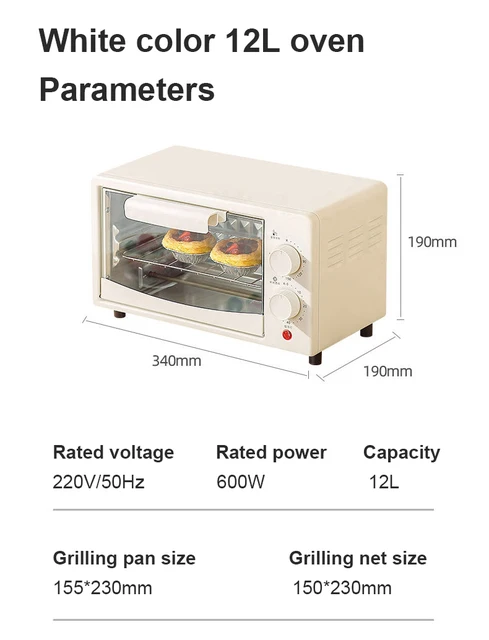 Four Électrique, Mini Four Posable, Four À Pizza Avec Minuterie, Four  Multifonction 6 Modes De Cuisson 45L 70-230°C Porte Dou[p62]