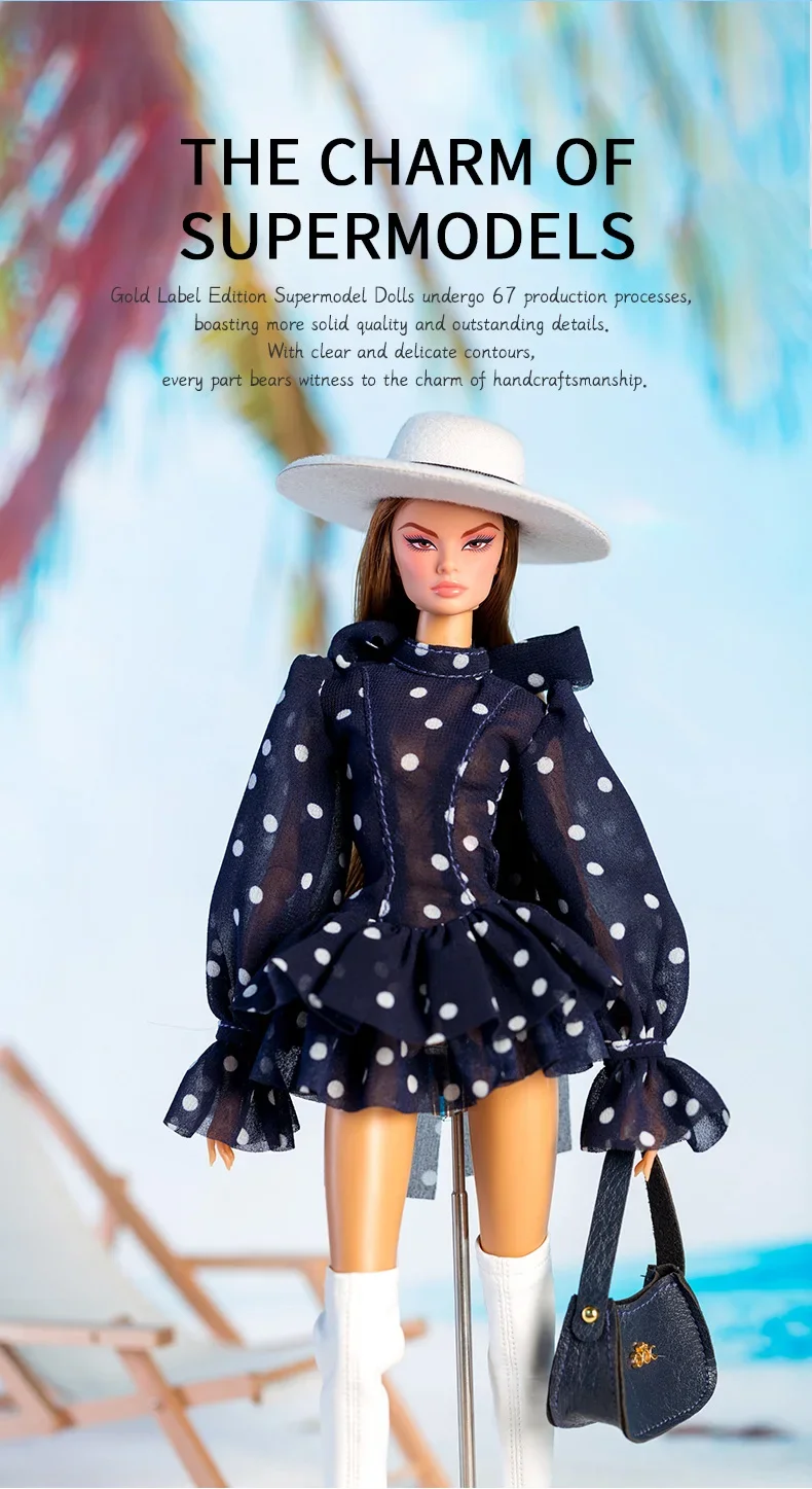 32 cm Supermodel Puppe Kleidung Anzug XianXian Fashion Island Urlaub Serie 1/6 Puppe Zubehör Set Prinzessin Mädchen DIY Spielzeug geschenke – Detail 3