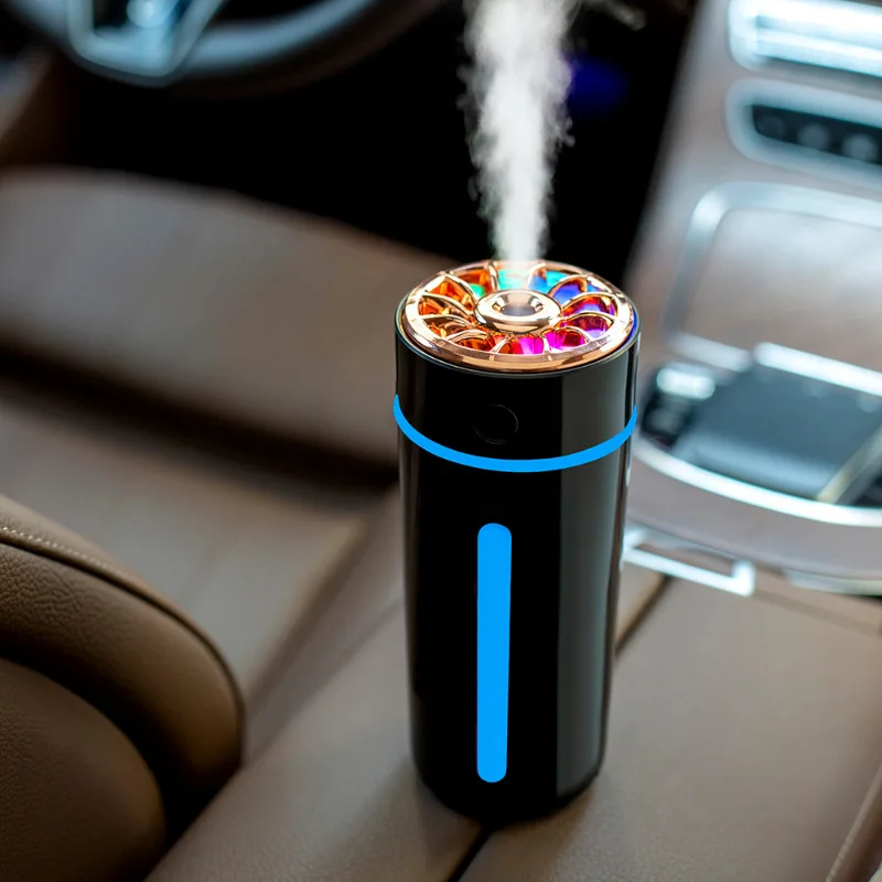 

Air Humidifier Wireless Mini Home Desktop Office Car Aroma Diffuser With Colorful Atmosphere Light 360ml Capacity Creative Gift