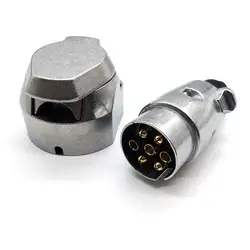 New Arrival 12V 7 Pin Trailer Plug Socket Set Rubber Seal Car Trailer Coupling Connector EU Plug Trailers Accessories