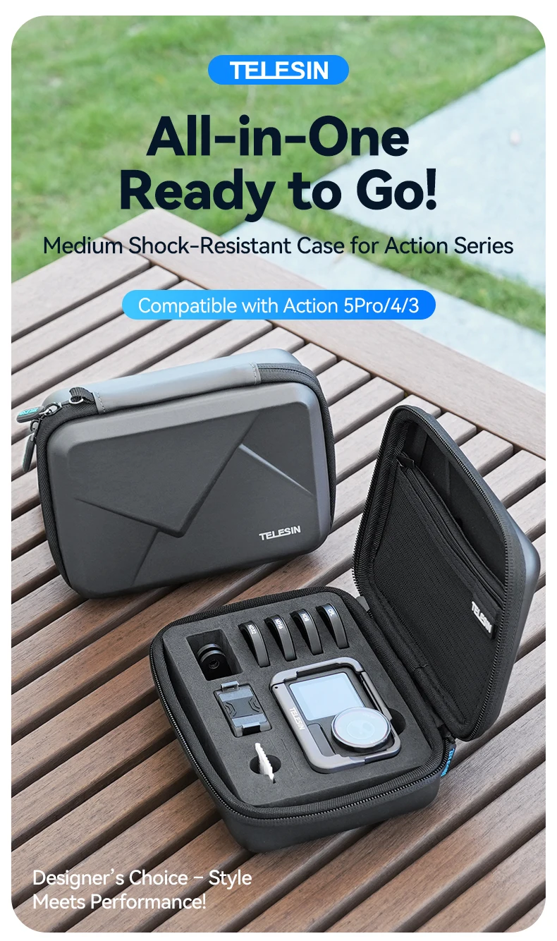 Waterproof Carrying Adjustable Space Bag Protective Bag Storage Box for Osmo Ac