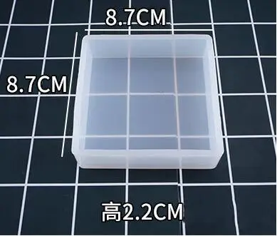 Crystal UV Epoxy Square Rectangular Mold Silicone High Mirror Cubes Handmade Jewelry Making Tool Decoration Craft Display
