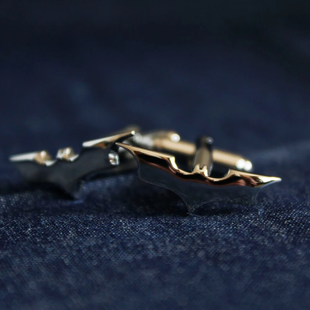 Bat Cufflinks Stainless Steel Cufflinks Are a Must-Have Gift For Husbands During Meetings at the Company