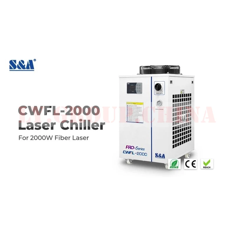 Fiber Laser Metal Marking Machine Use Chiller 3.38KW CWFL-2000BNS/CWFL-1000BN Air Cooled Water Cool Chilling Equipment 220V 110V