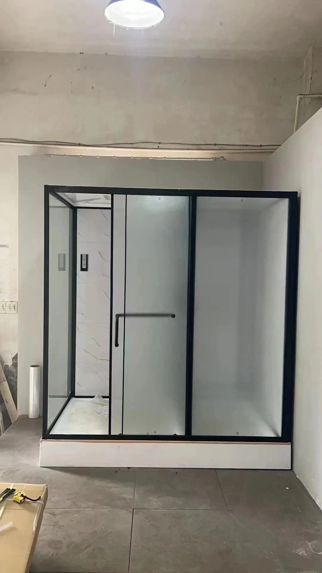 욕실용 아크릴 샤워 트레이, 일체형 수도꼭지, 조립식 욕실 유닛, 공장 도매 