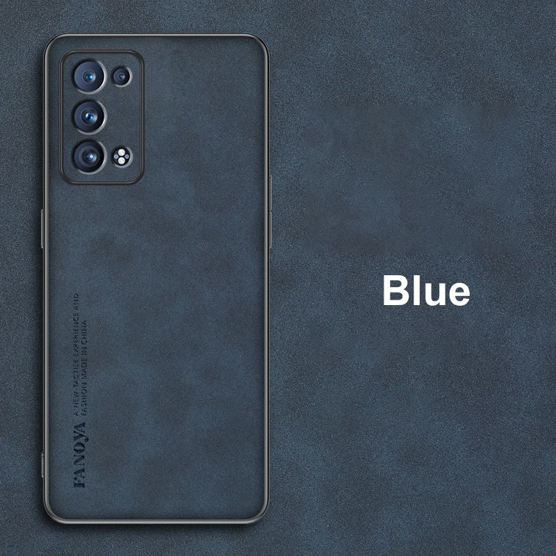 Coque Cuir PU Pour OPPO A54 A74 A93 5G Reno 8 Pro Lite Find X5 Pro - Avec 2 Verres Trempés, Protection Complète