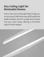 Global Version Yeelight Smart Ceiling Light RGB Wifi 18W/21W Dimmable 2700-6500K Ultra Slim Smart Voice Control Work with Mihome - Image 4