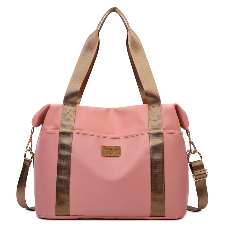 

YiFidDY New Carry On Travel Duffle Bag Nylon Waterproof Sports Gym Tote Bags for Women Large Capacity Storage Luggage Handbag