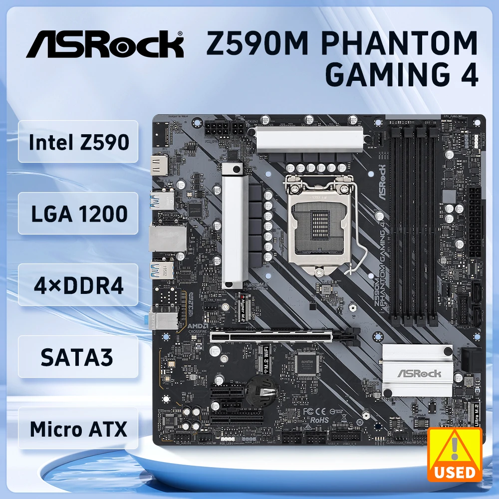 Motherboard Z590 Phantom Gaming ASRock Z590M Phantom Gaming