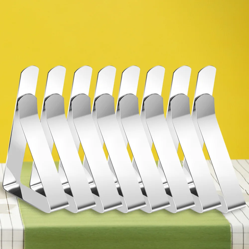 4/6/8Pcs Securing Holder Non-Slip Table Cloth Cover Clamps Fits Up To 1.7” Thick Tables Windproof for Weddings Graduation Party