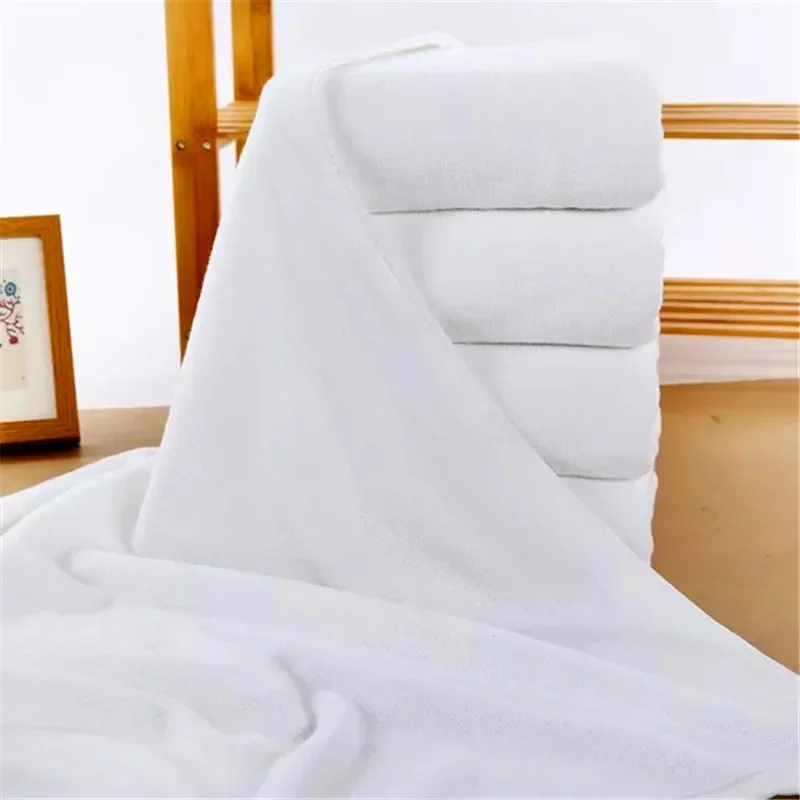 5 Pieces White Color 5 Stars Hotel Bath Towel 80 x 160 cm High Quality 800 Grams Bath Towel Customize