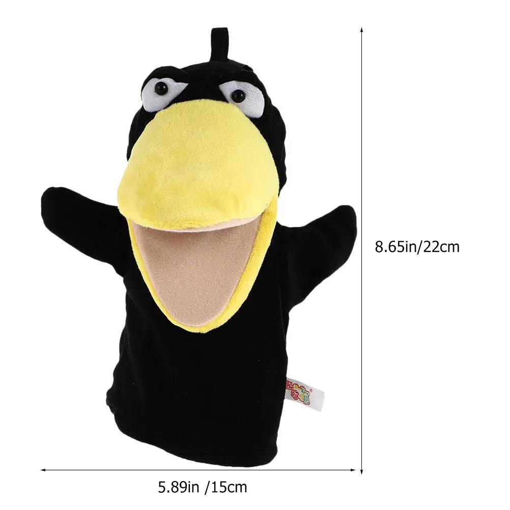 2Pcs 크로우 핸드 퍼펫 유치원을 위한 교육용 대화형 학습 보조 도구 유치원 이야기 시간 놀이 부모-자녀 결합