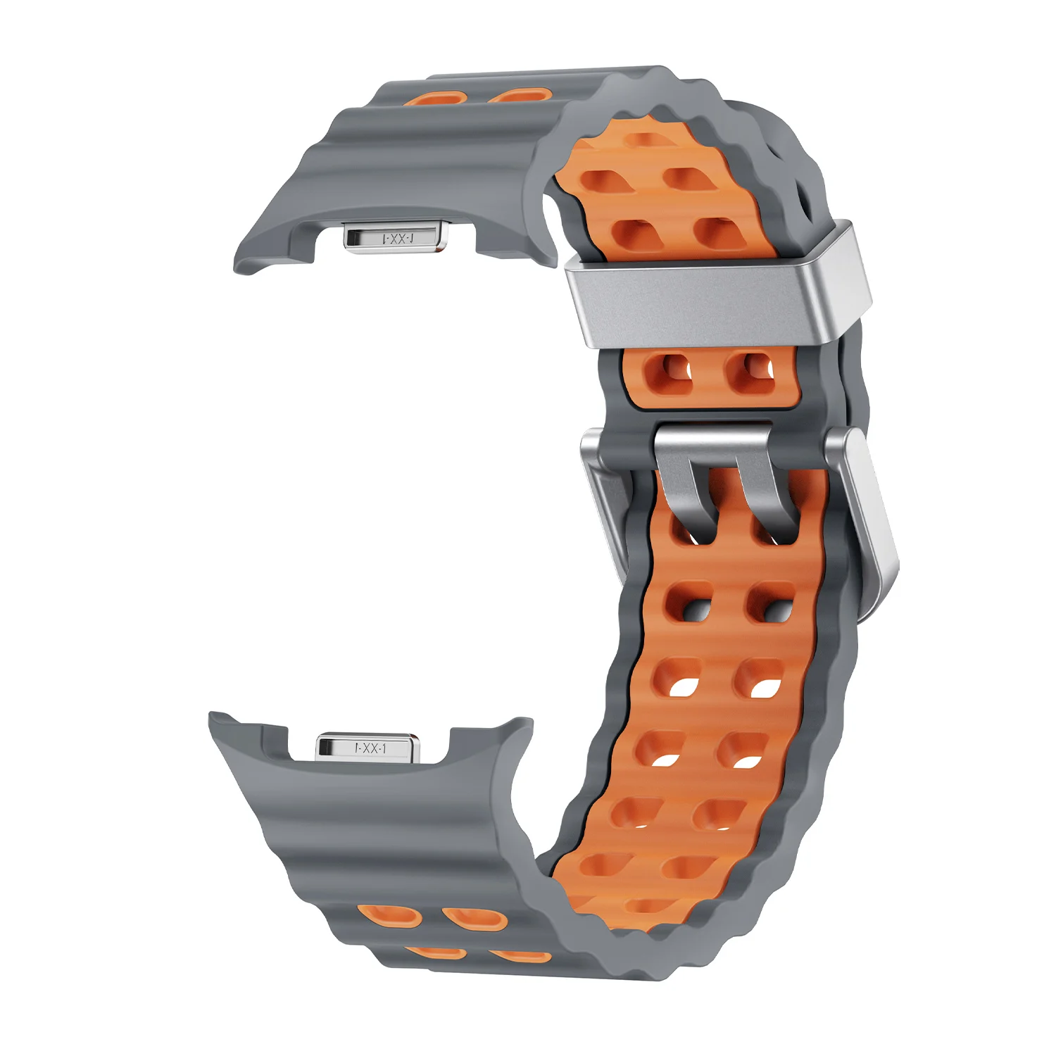 Two-Tone Silicone Sport Band Replacement for Galaxy Watch 8 Classic 46MM